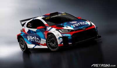 Freddy Loix met een Toyota Yaris GR Rally2